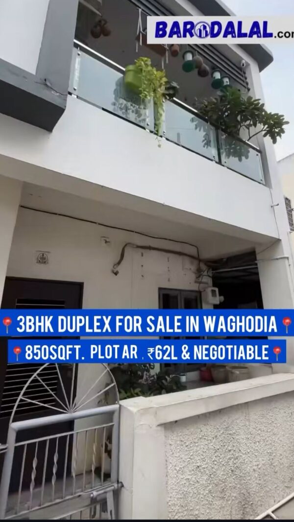 3Bhk duplex for sale in vadodara waghodia roadnr nalanda water tank