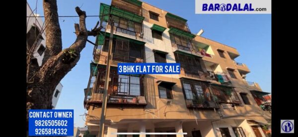 3Bhk flat for sale in vadodara pratapnagar satyam flat