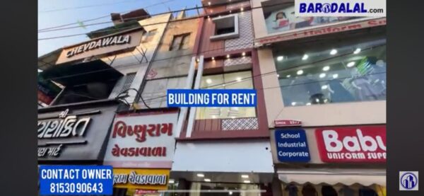 Building for rent in vadodara raopura amdavadi pod