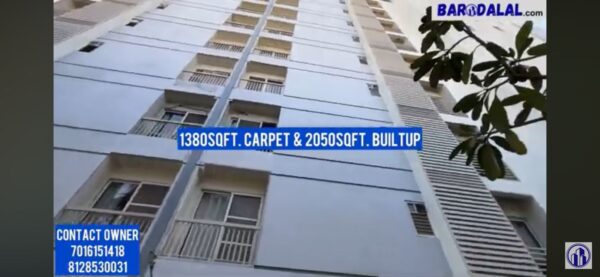 3Bhk flat for sale in vadodara vasna bhayli road nilamber edifice