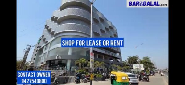 Shop for lease or rent in vadodara new vip road gland aroma