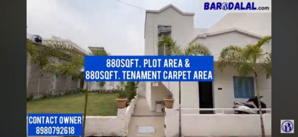Plot & 1bhk tenament for sale in vadodara atladra pramukh ashish society