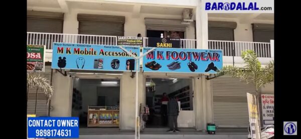 2Shops for sale in vadodara new vip road sidhnaath park