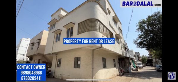 Property for rent or lease in vadodara akshar chowk sahjanand estate