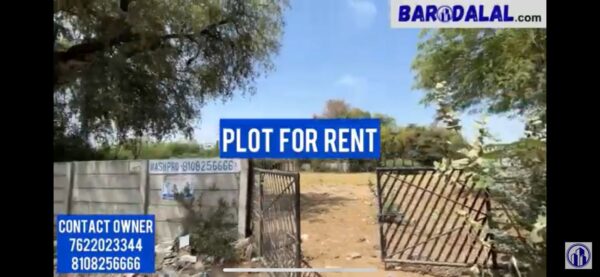 Plot for rent in vadodara kalali Behind Lotus Court