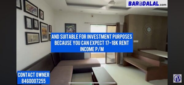 Full furnished 3bhk flat for sale in vadodara gorwa siddhivinayk heights