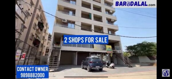 2Shops for sale in vadodara new karelibaug krishna paradise