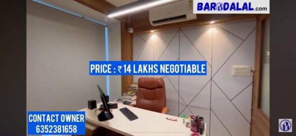 Full furnished office for sale in vadodara tarsali ring road zillion landmark
