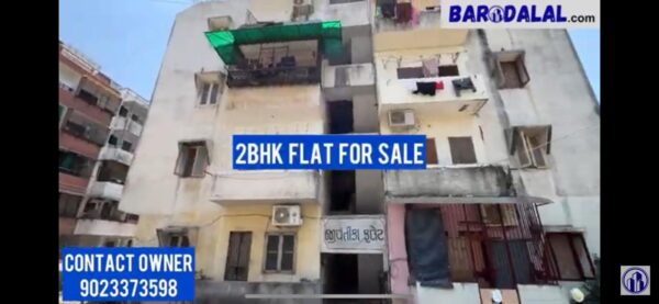 Semi furnished 2bhk flat for sale in vadodara gotri Jivantika Flat