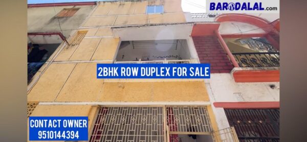 2Bhk row duplex for sale in vadodara bagikhana raj ratna society
