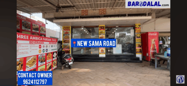Showroom for rent in vadodara new sama road laxmikunj society