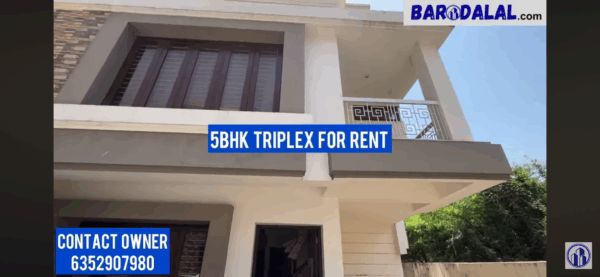 5bhl diplex for rent in vadodara harni castle villa