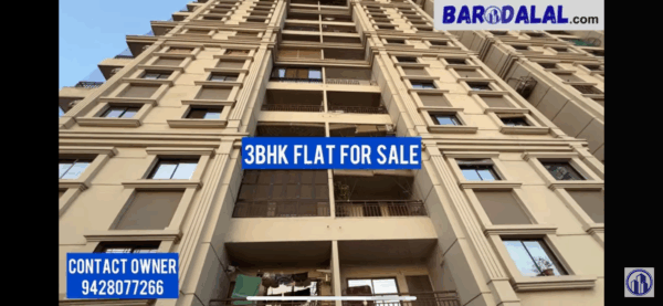 3Bhk flat for sale in vadodara lalbaug road sai shukan residency
