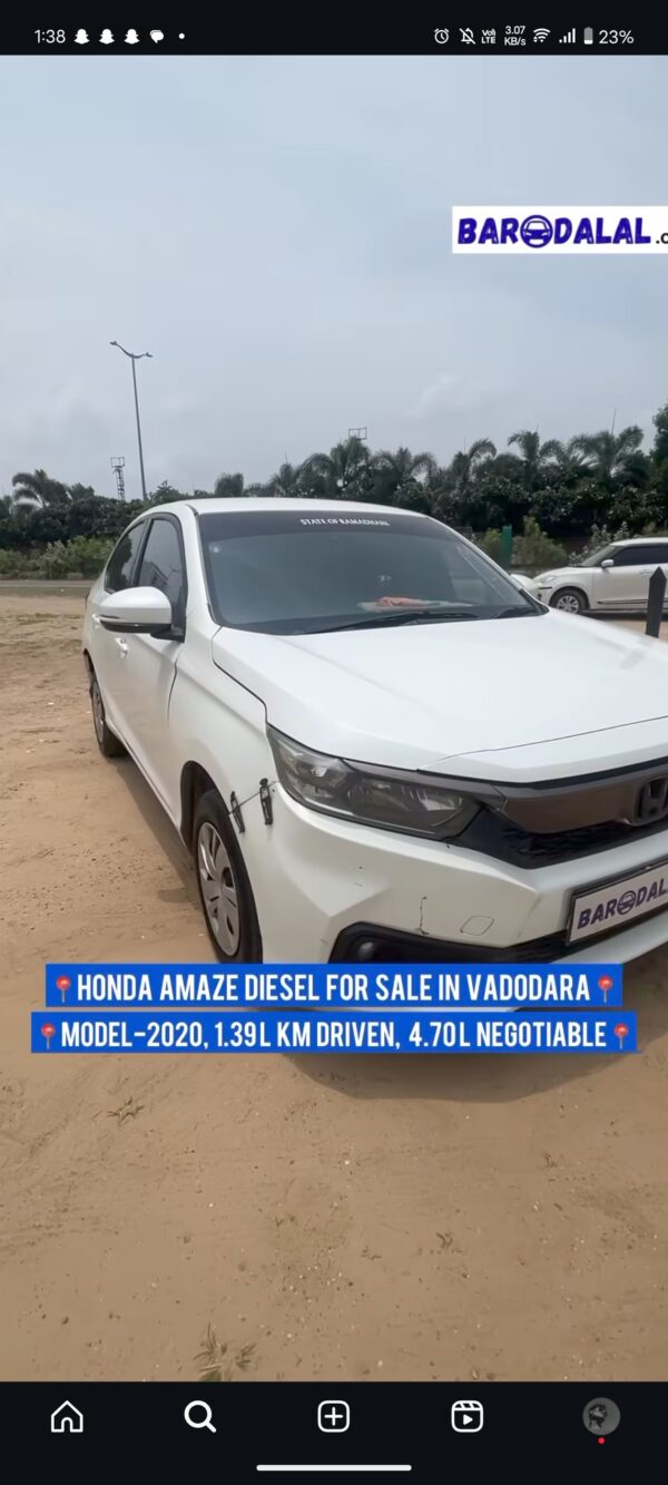 Honda amaze diesel for sale in vadodara
