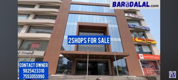 2 shops for rent in vadodara vasna bhayli road nilamber arena
