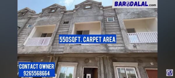 2bhk row duplex for sale in vadodara, waghodia