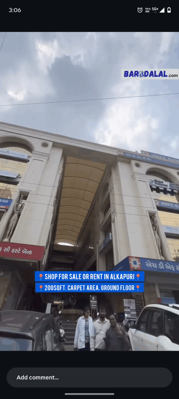 Shop For Sale Or Rent In Vadodara Alkapuri Kanha Capital