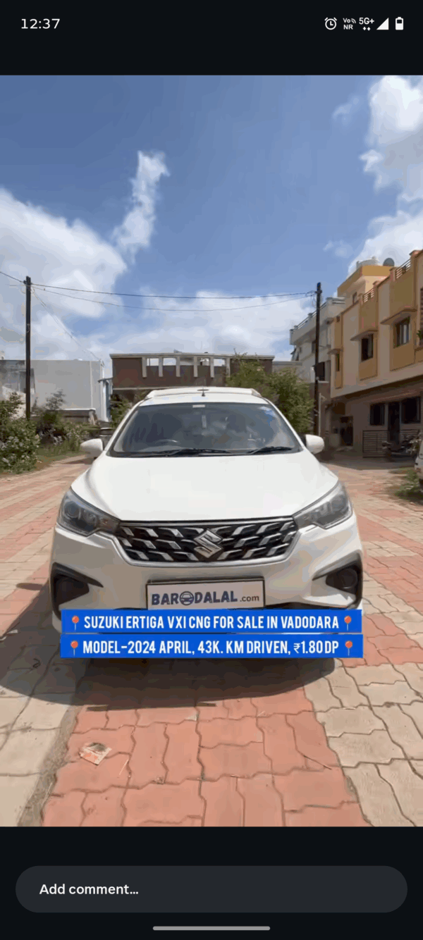 Suzuki Ertiga For Sale In Vadodara