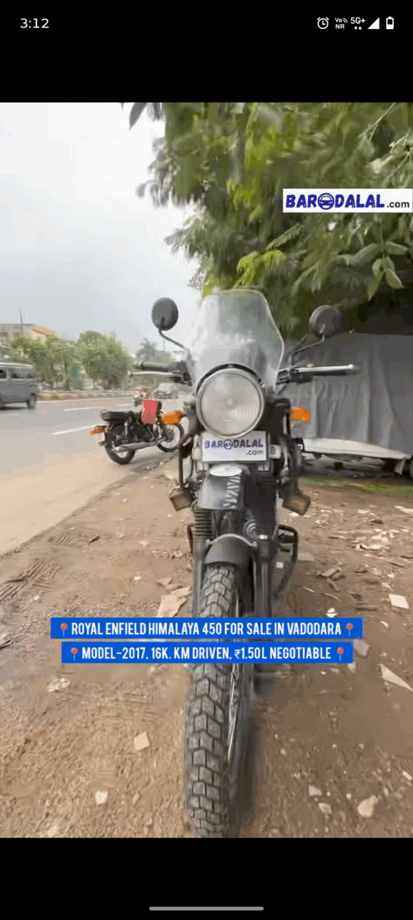 Royal Enfield Himalaya 450 For Sale In Vadodara