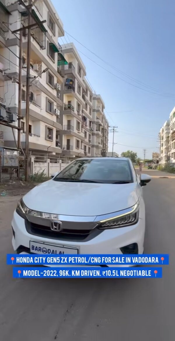 Honda city gen5 zx petrol/cng for sale in vadodara