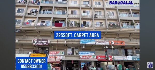 Pre rented office for sale in vadodara sunpharma road amrapali resicom