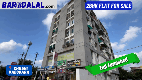 Full Furnished 2 BHK Flat For Sale in Vadodara, Chhani, Dumad Road,