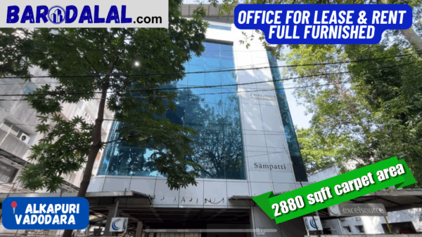 Office For Lease or Rent In Alkapuri, Vadodara,