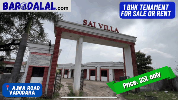 1Bhk tenament For sale in Vadodara,ajwa road,Ajwa