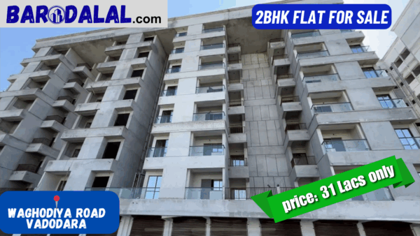 2bhk Falt  for Sale in vadodara, Waghodiya link road, mudi bhavan residency