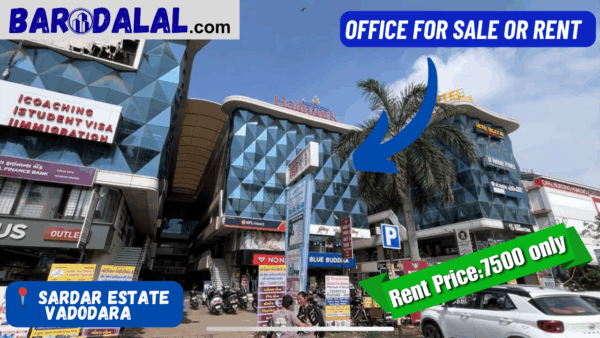 office for sale or rent in vadodara, Sardar Estate,  Ajwa Road,