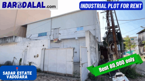 INDUSTRIAL SHED/PLOT for rent in Vadodara, Sardar Estate