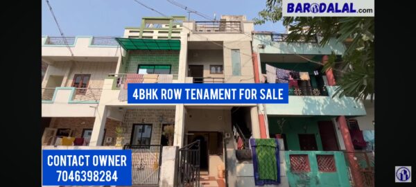 4bhk row tenament for sale in vadodara waghodia road jay jalaram society