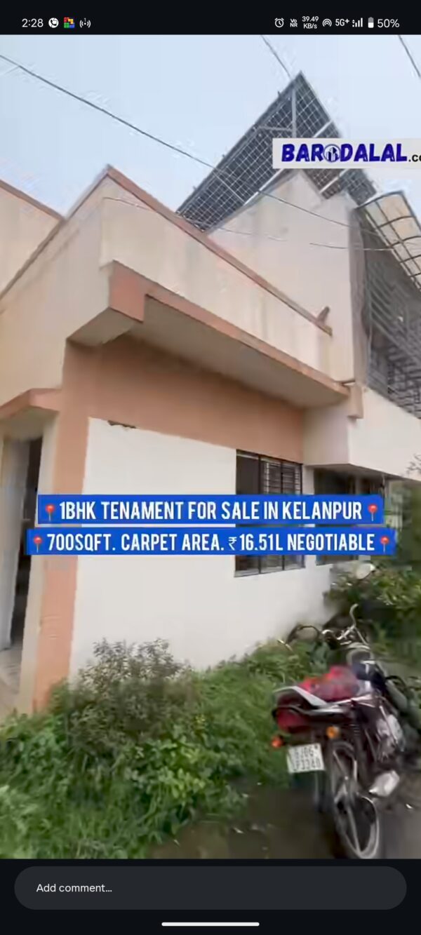1bhk tenament for sale in vadodara, kelanpur, krishna city