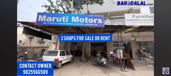 Ground floor 2 shops for sale or rent in vadodara samta vuda road riddhi avenue