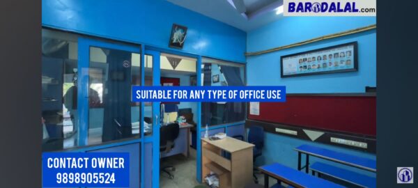 Semi furnished office for sale in vadodara sussesn tarsali road unaddip complex