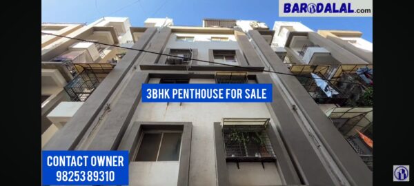 3bhk penthouse for sale in vadodara atladra bill road