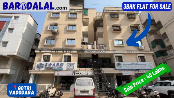 Full furnished 3bhk Falt for sale in vadodara, sevasi bhayli road, gotri