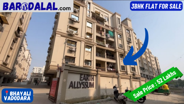 Full furnished 3bhk Falt for sale in vadodara, bhayli