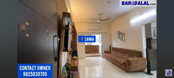 3bhk flat for sale in vadodara sama kalash residency