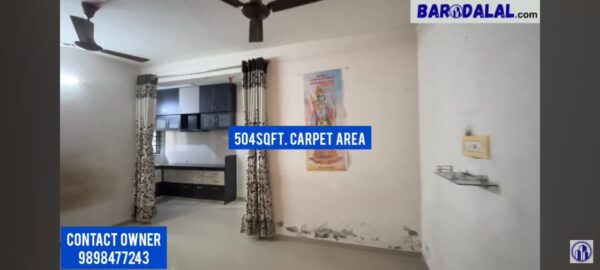 semi furnished 2bhk flat for sale in vadodara vemali shyamprasad 2