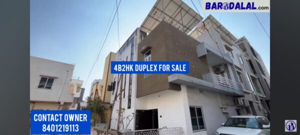 Full furnished 4b2hk duplex for sale in vadodara karelibaug dhanlaxmi society
