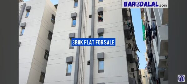Semi furnished 3bhk flat for sale In vadodara somatalav shyamal dreams