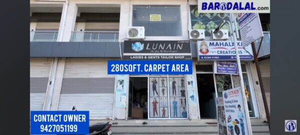 Ground floor for sale in vadodara, waghodia road, shri siddheshwar heliconia