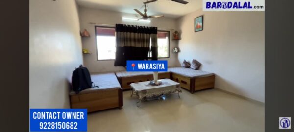 Semi furnished 2bhk flat for sale in vadodara warasiya satyam apartment