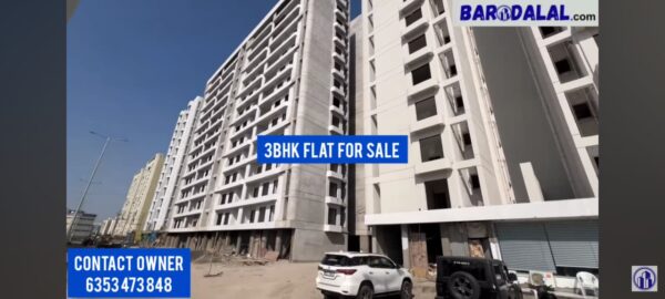 3bhk flat for sale in vadodara, bapod, siddheshwar highness