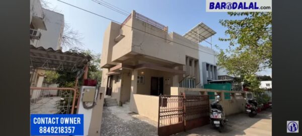 Semi furnished 3bhk duplex for sale in Vadodara, akota, sanmati society