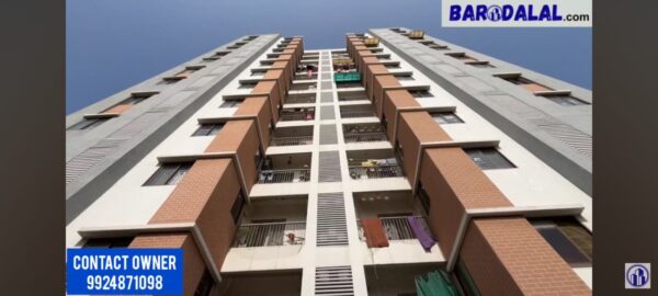Full furnished 3bhk flat for sale in vadodara, atladra, pratham rivera