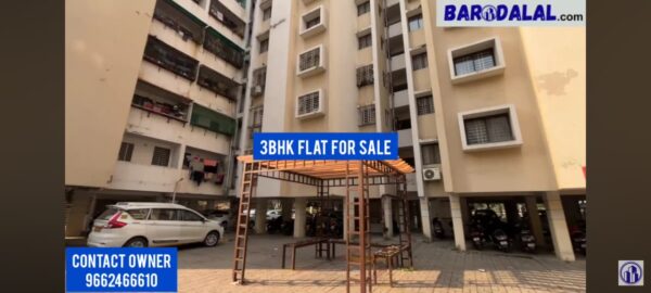 Full furnished 3bhk flat for sale in vadodara, sunpharma road, shridhar residency