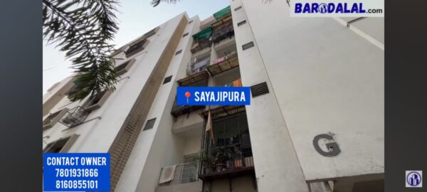 Full furnished 2bhk flat for sale in vadodara, sayajipura, sharanam flats