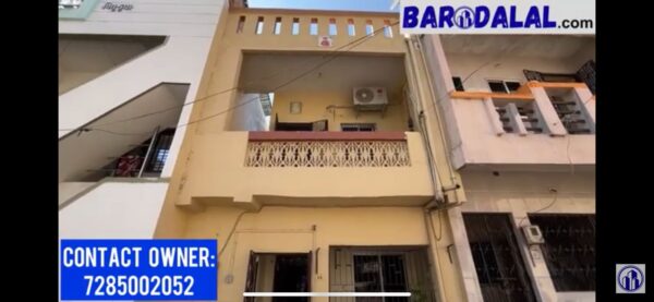2bhk row house duplex for sale in vadodara, shubhanpura, jay ambe housing park